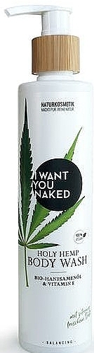 Żel pod prysznic z olejem z nasion i witaminą E - I Want You Naked Holy Hemp Body Wash — Zdjęcie N1