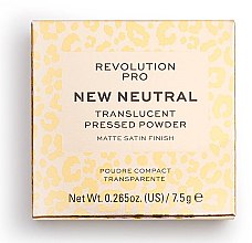 Kup Prasowany transparentny puder do twarzy - Revolution Pro New Neutral Translucent Pressed Powder