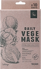Maseczka w płachcie z ekstraktem z liści kapusty - Yadah Daily Vege Mask Cabbage — Zdjęcie N2