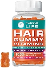 Kup Witaminy do włosów z biotyną i kwasem foliowym - Manna Life Hair Gummy Vitamins