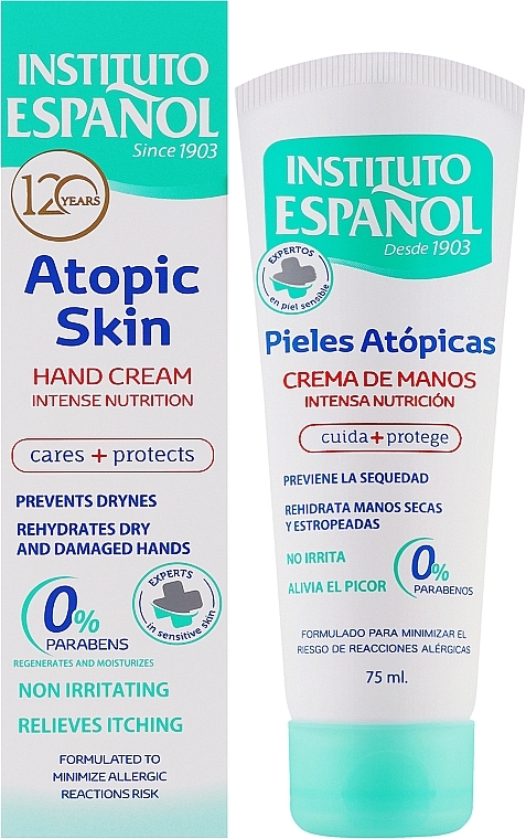 Krem do rąk do skóry atopowej - Instituto Español Atopic Skin Hand Cream — Zdjęcie N2