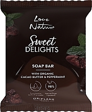 Mydło z organicznym masłem kakaowym i miętą - Oriflame Love Nature Sweet Delights Soap Bar — Zdjęcie N1