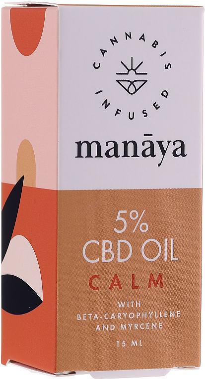 Relaksujący olej CBD - Manaya 5 % CBD Oil Calm — Zdjęcie N1