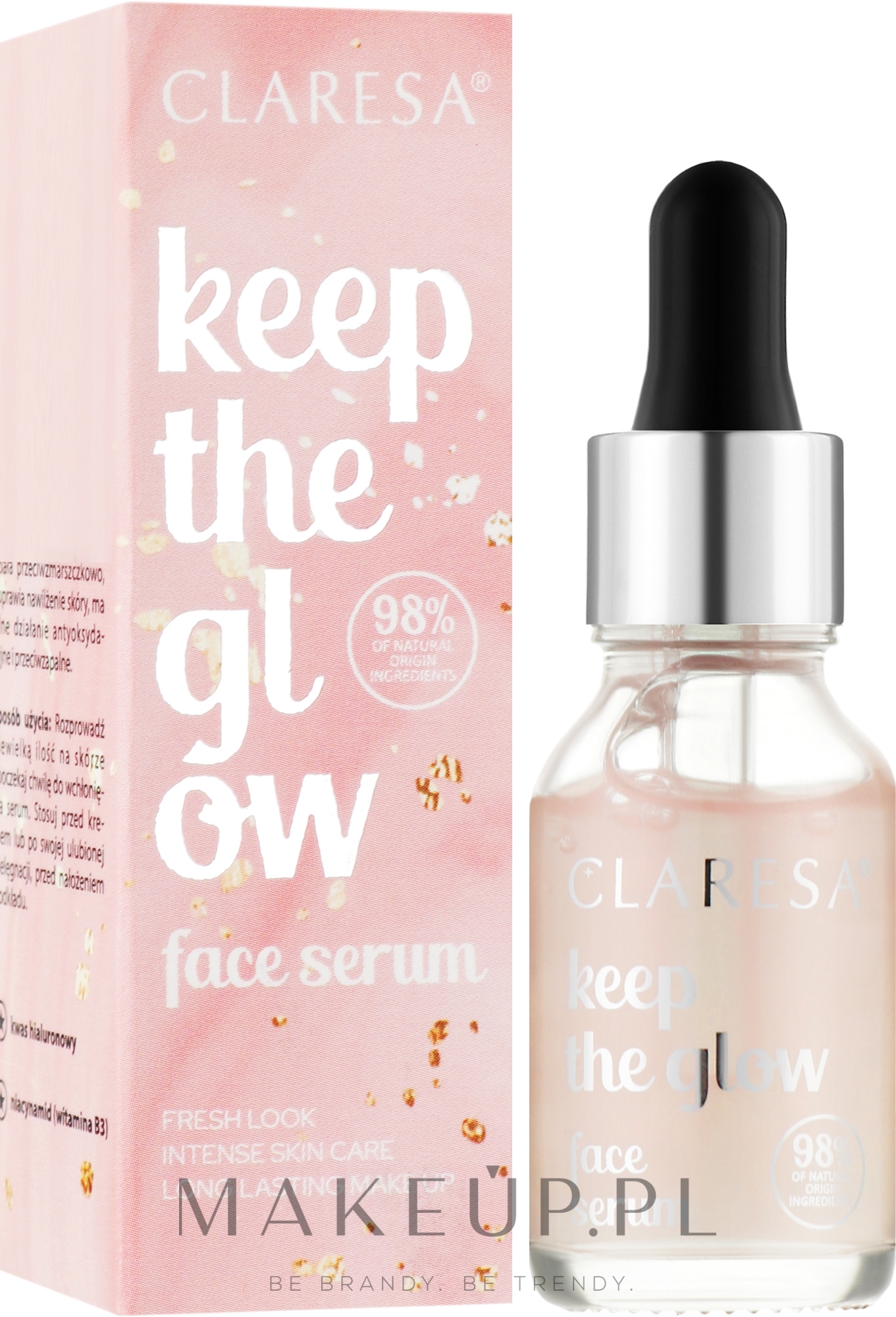 Rozświetlające serum do twarzy - Claresa Keep The Glow Serum For Faces — Zdjęcie 16 g