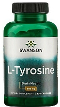 Suplement diety L-tyrozyna, 500 mg - Swanson L-Tyrosine 500 mg — Zdjęcie N1