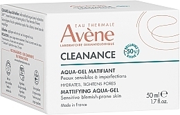 Aqua-gel matujący - Avene Cleanance Mattifying Aqua-Gel — Zdjęcie N3