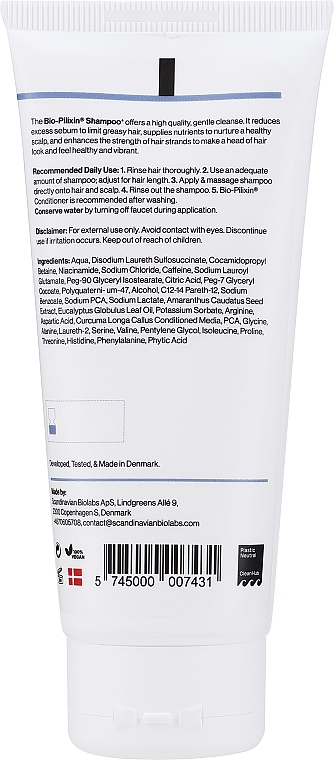 Wzmacniający szampon do włosów dla mężczyzn - Scandinavian Biolabs Hair Strength Shampoo — Zdjęcie N2