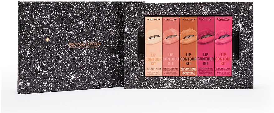 Zestaw, 10 produktów - Makeup Revolution The Everything Lip Contour Gift Set — Zdjęcie N1