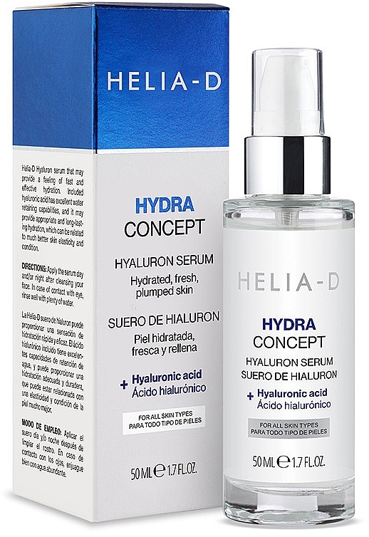 Hialuronowe serum do twarzy - Helia-D Officina Hydra Concept Hyaluron Serum — Zdjęcie N2