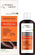 Szampon przeciwłupieżowy z siarczkiem selenu do włosów normalnych i suchych - Pharma Group Aminotein Shampoo — Zdjęcie N2
