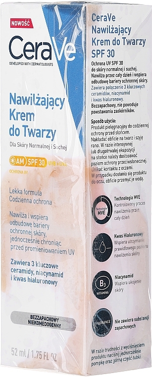 PRZECENA! Nawilżający krem do twarzy SPF 30 - CeraVe Facial Moisturising Lotion * — Zdjęcie N1