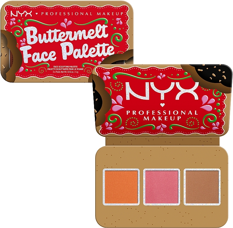 Paleta do makijażu twarzy - NYX Professional Makeup Buttermelt Face Palette — Zdjęcie N2