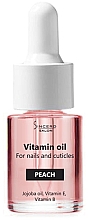 Kup Witaminowy olejek do paznokci i skórek Brzoskwinia - Sincero Salon Vitamin Nail Oil Peach