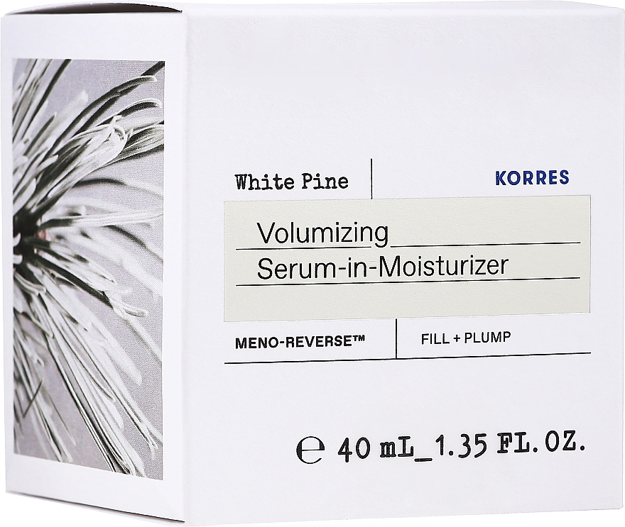 Nawilżający krem-serum na dzień do cery normalnej i mieszanej - Korres White Pine Volumizing Serum-in-Moisturizer — Zdjęcie N2