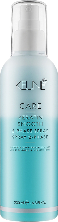 Dwufazowa odżywka w sprayu do włosów	 - Keune Care Keratin Smooth 2-Phase Spray — Zdjęcie N1