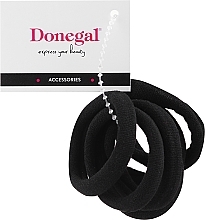 Kup Gumki do włosów, FA-5625+1, 6 szt., czarne - Donegal
