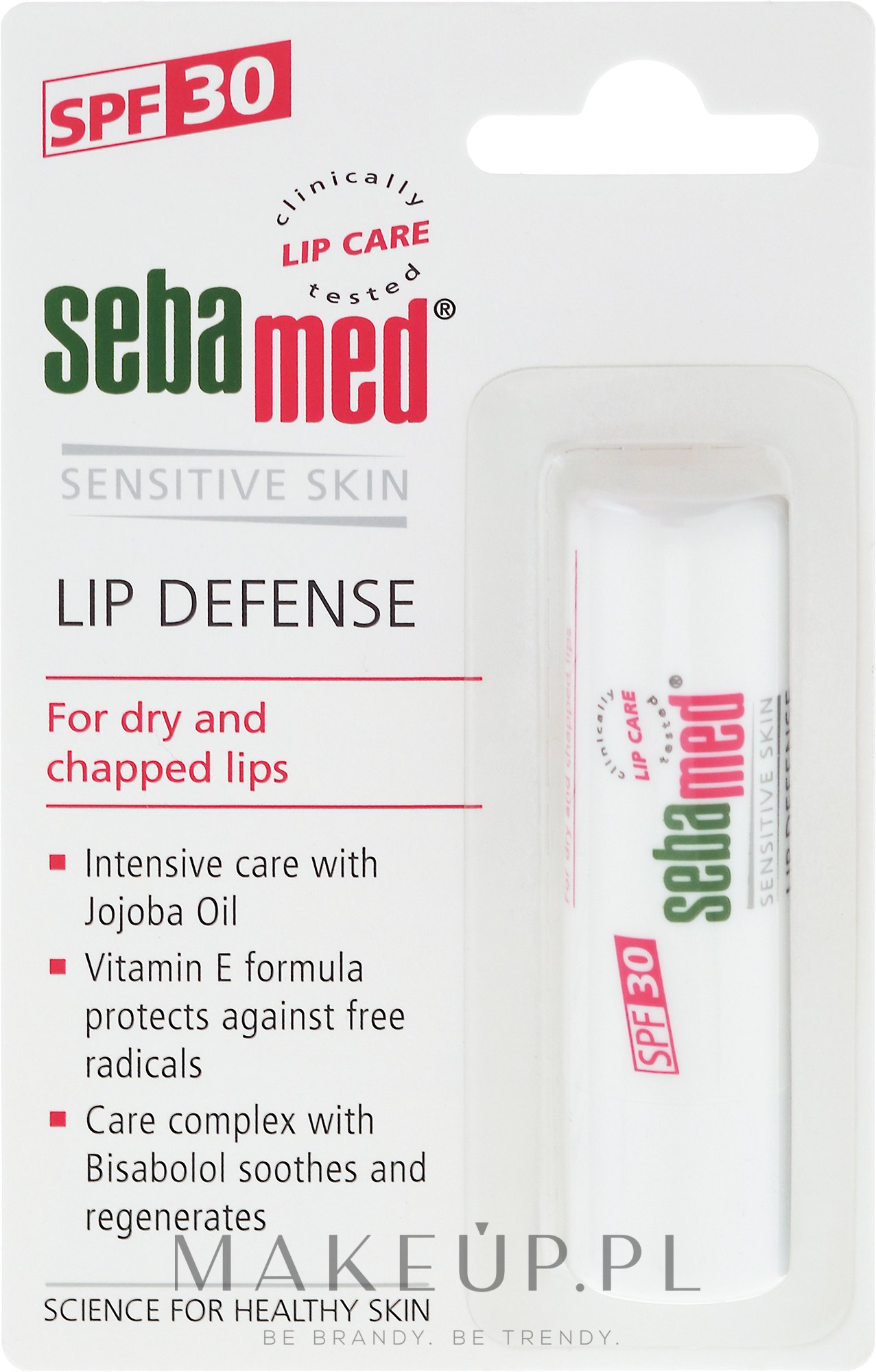 Ochronna pomadka do ust SPF 30 - Sebamed Lip Defense Balm — Zdjęcie 4.8 g