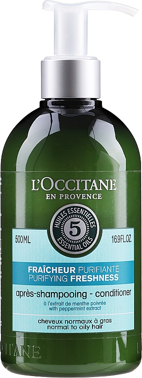 Ekspresowa odżywka do włosów z kofeiną - L'Occitane Aromachologie Purifying Freshness Conditioner — Zdjęcie N1