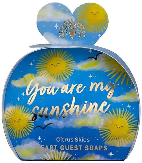 Zestaw - The English Soap Company Occasions Collection You Are My Sunshine Heart Guest Soaps (soap/3x20g) — Zdjęcie N1