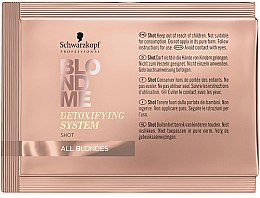 Kup Oczyszczający system detoksykujący do włosów blond - Schwarzkopf Professional BlondMe Detoxifying System Shot