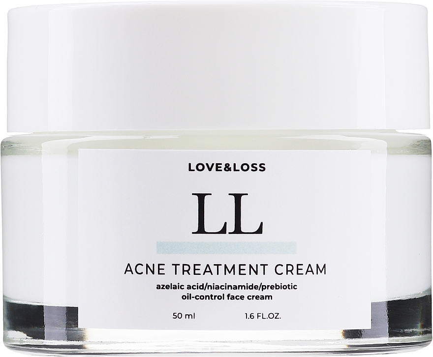 Krem do skóry tłustej i problematycznej - Love&Loss Acne Treatment Cream — Zdjęcie N1