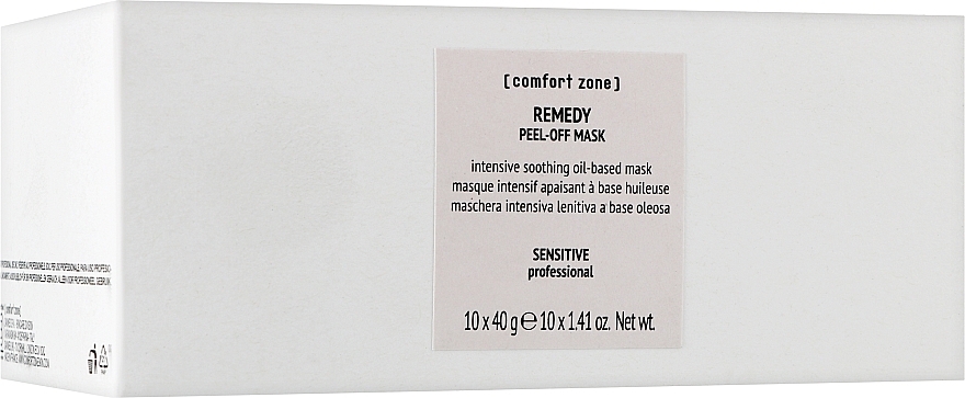 Oczyszczająca maska do twarzy typu peel-off - Comfort Zone Remedy Peel Off Mask Intensive Soothing Oil — Zdjęcie N1