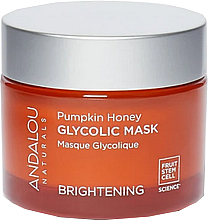 Kup Glikolowa maska do twarzy Dynia i miód - Andalou Naturals Brightening Pumpkin Honey Glycolic Mask