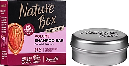 Szampon w kostce do włosów + mydelniczka w prezencie - Nature Box Shampoo Bar Almond Oil — Zdjęcie N2