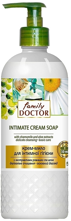 Kremowe mydło do higieny intymnej - Family Doctor Zielona linia