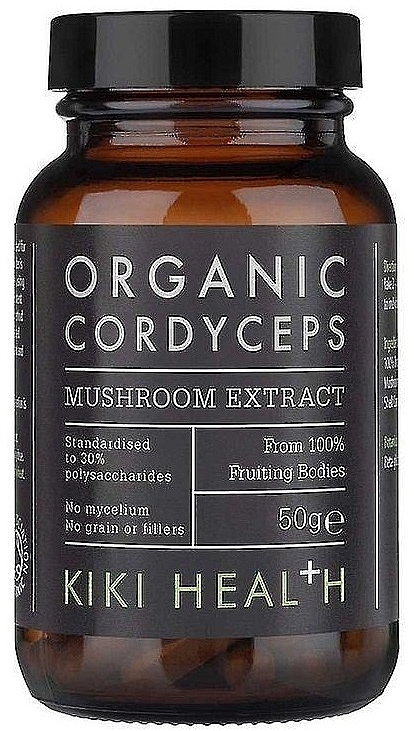 Organiczny ekstrakt z grzybów Cordyceps, proszek - Kiki Health Organic Cordyceps Mushroom Extract Powder — Zdjęcie N1