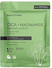 Kup Maska w płachcie - BeautyPro Cica + Niacinamide Facial Sheet Mask