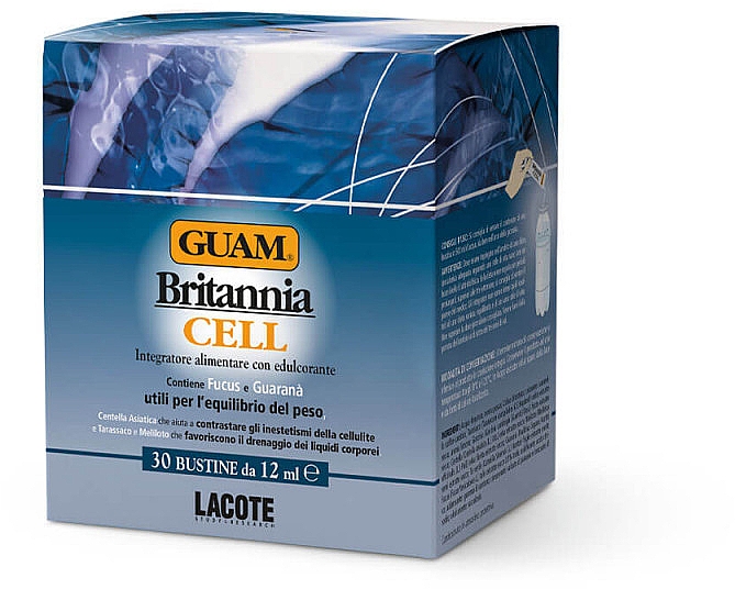Suplement diety wspomagający usuwanie cellulitu - Guam Britannia Cell — Zdjęcie N1