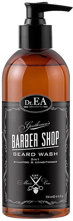 Odżywczy szampon do brody 2 w 1 - Dr.EA Barber Shop Beard Wash 2 in1 Shampoo & Conditioner — Zdjęcie N1