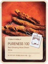 Kup Maseczka na tkaninie Czerwony żeń-szeń - Tony Moly Pureness 100 Red Ginseng Mask Sheet