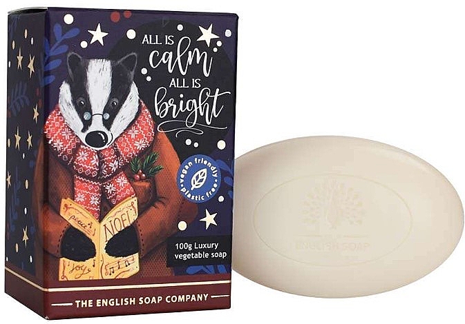 Mydło Borsuk - The English Soap Company Christmas Badger Mini Soap — Zdjęcie N1