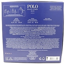 Ralph Lauren Polo Blue - Zestaw (edp/125ml + edp/40ml + ref/funnel/1pcs) — Zdjęcie N3