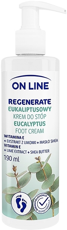 Eukaliptusowy krem do stóp - On Line Eucalyptus Food Cream — Zdjęcie N1