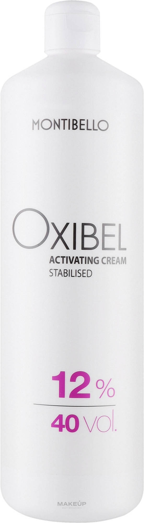 Utleniający krem do włosów, 40 vol 12% - Montibello Oxibel Activating Cream  — Zdjęcie 1000 ml