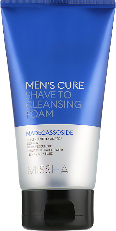 Pianka do mycia i golenia - Missha Men's Cure Shave To Cleansing Foam — Zdjęcie N2