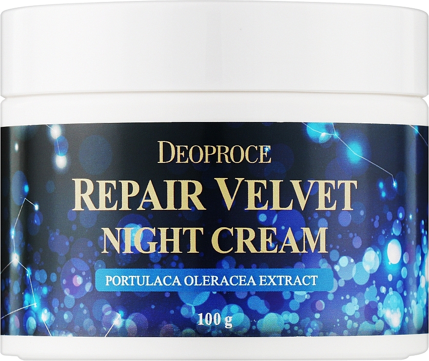Przeciwzmarszczkowy regenerujący krem do twarzy na noc - Deoproce Moisture Repair Velvet Night Cream — Zdjęcie N1