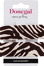 Kup Spinki do włosów FA-5655+1, brązowo-białe - Donegal