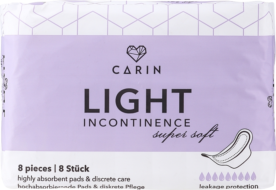 Wkładki higieniczne - Carin Light Incontinence Pads Super Soft — Zdjęcie N1