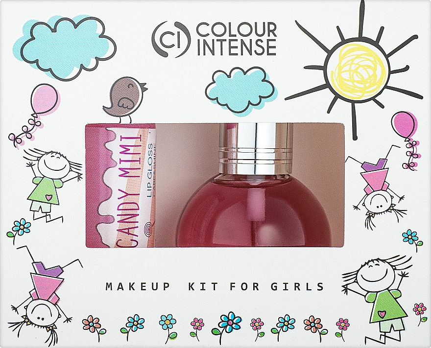 Colour Intense Makeup Kids For Girls - Zestaw (edt/15ml + lip/gloss/10.5ml)
