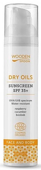 Balsam do opalania twarzy i ciała - Wooden Spoon Dry Oils Sunscreen SPF 35 — Zdjęcie N1