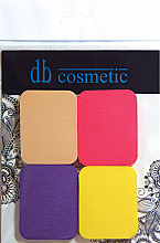 Kup Zestaw gąbek do makijażu Prostokąty, kolorowe 4 szt. nr 991 - Dark Blue Cosmetics