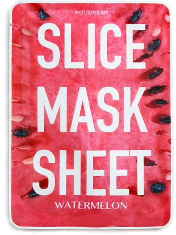 Maska na tkaninie do twarzy Arbuz - Kocostar Slice Mask Sheet Watermelon