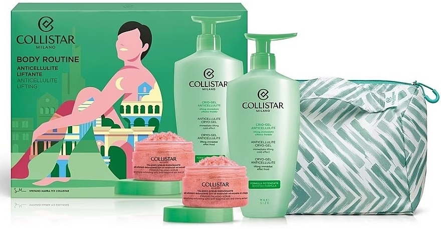 Zestaw - Collistar Body Routine Gift Set (b/gel 400 ml + scrub 150 g) — Zdjęcie N1