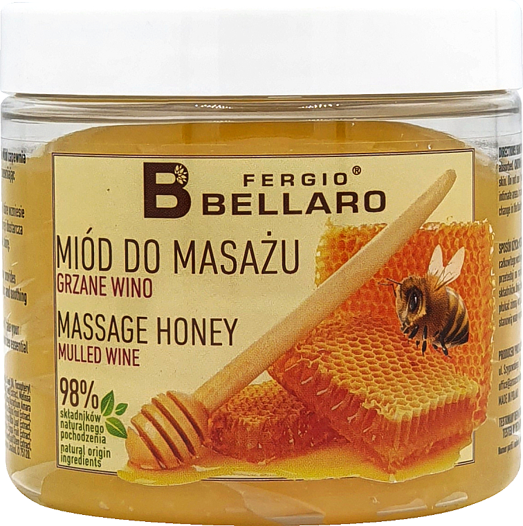 Miód do masażu Grzane wino - Fergio Bellaro Massage Honey Mulled Wine — Zdjęcie N1