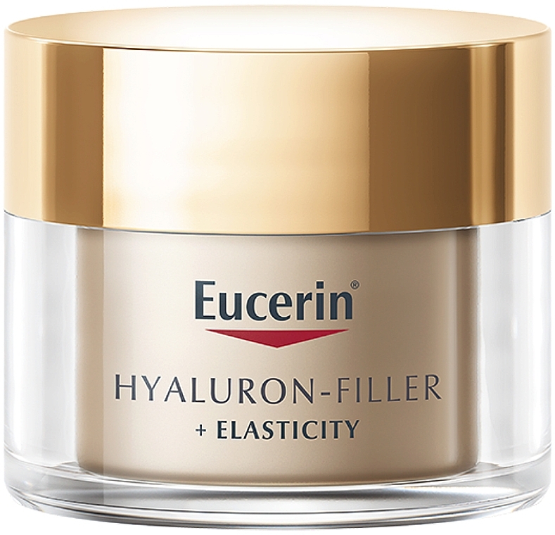 Przeciwzmarszczkowy krem na noc do skóry dojrzałej - Eucerin Hyaluron-Filler + Elasticity