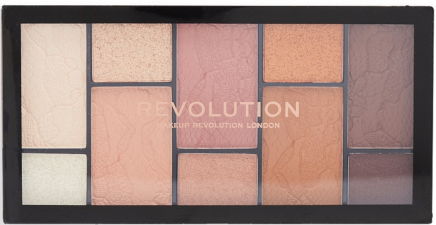 Paleta cieni do powiek - Makeup Revolution Reloaded Dimension Eyeshadow Palette Neutral Charm — Zdjęcie N2
